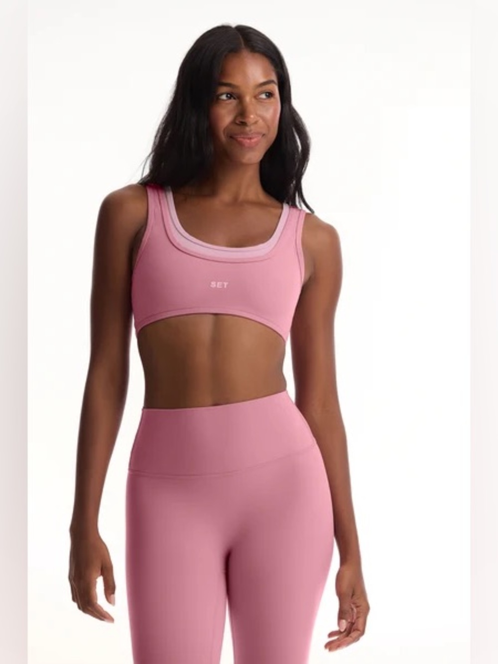 SET ACTIVE BREATHE 1.0 LAYER SCOOP BRA GLOSSY